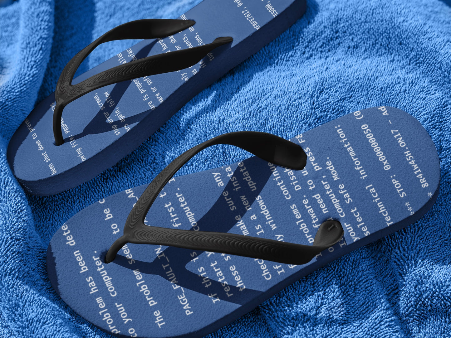 BSoD (Blue Screen of Death) Flip Flops