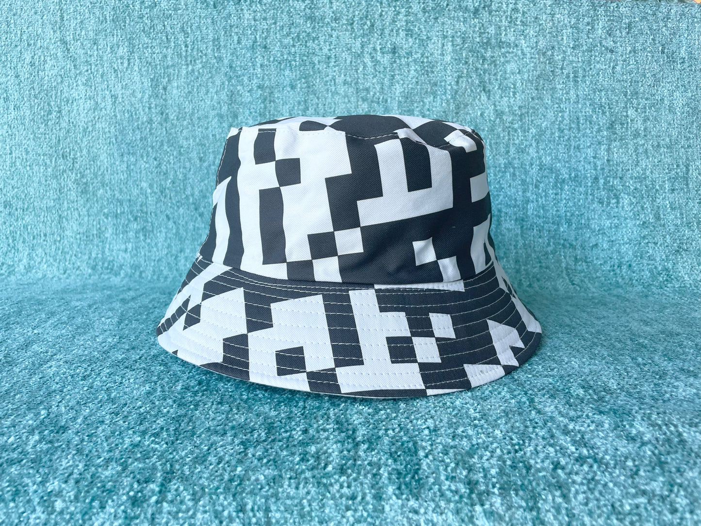 QR Print Bucket Hat