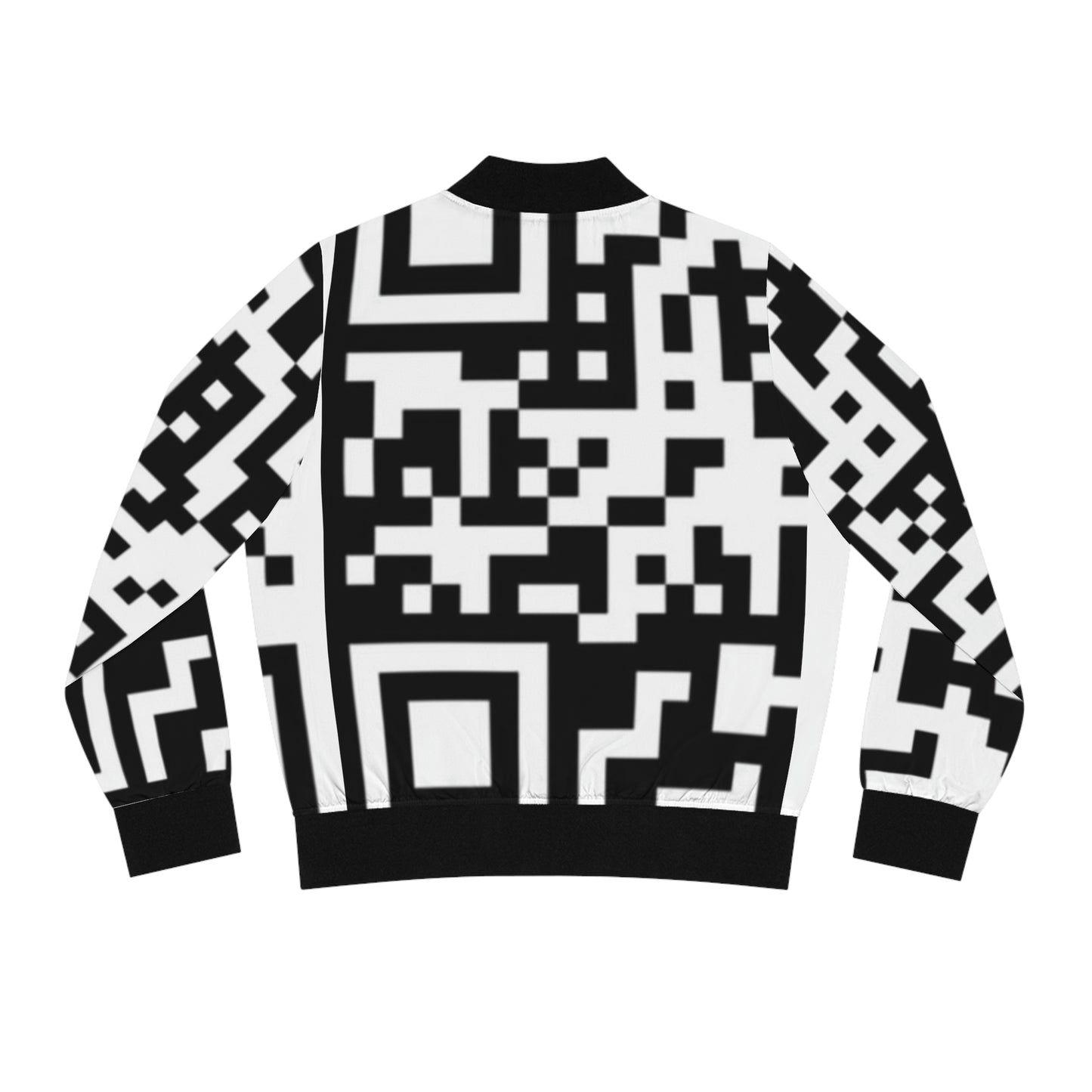 Women's QR Print Bomber Jacket