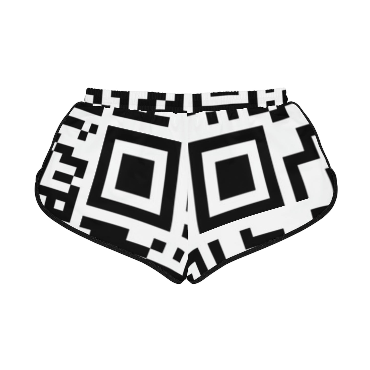 Women’s Zebraesque QR Print Athletic Shorts