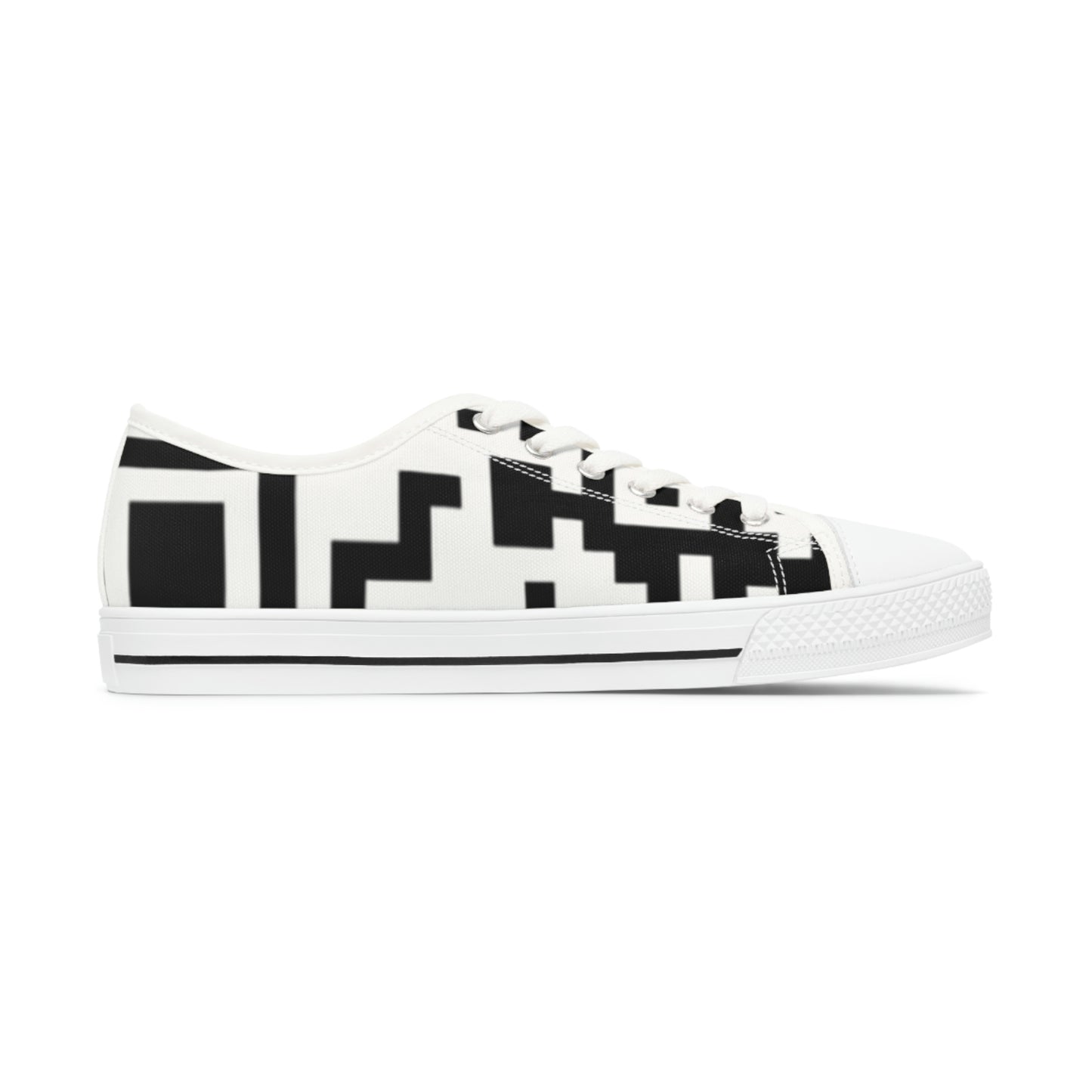 Women's QR Print Low Top Sneakers