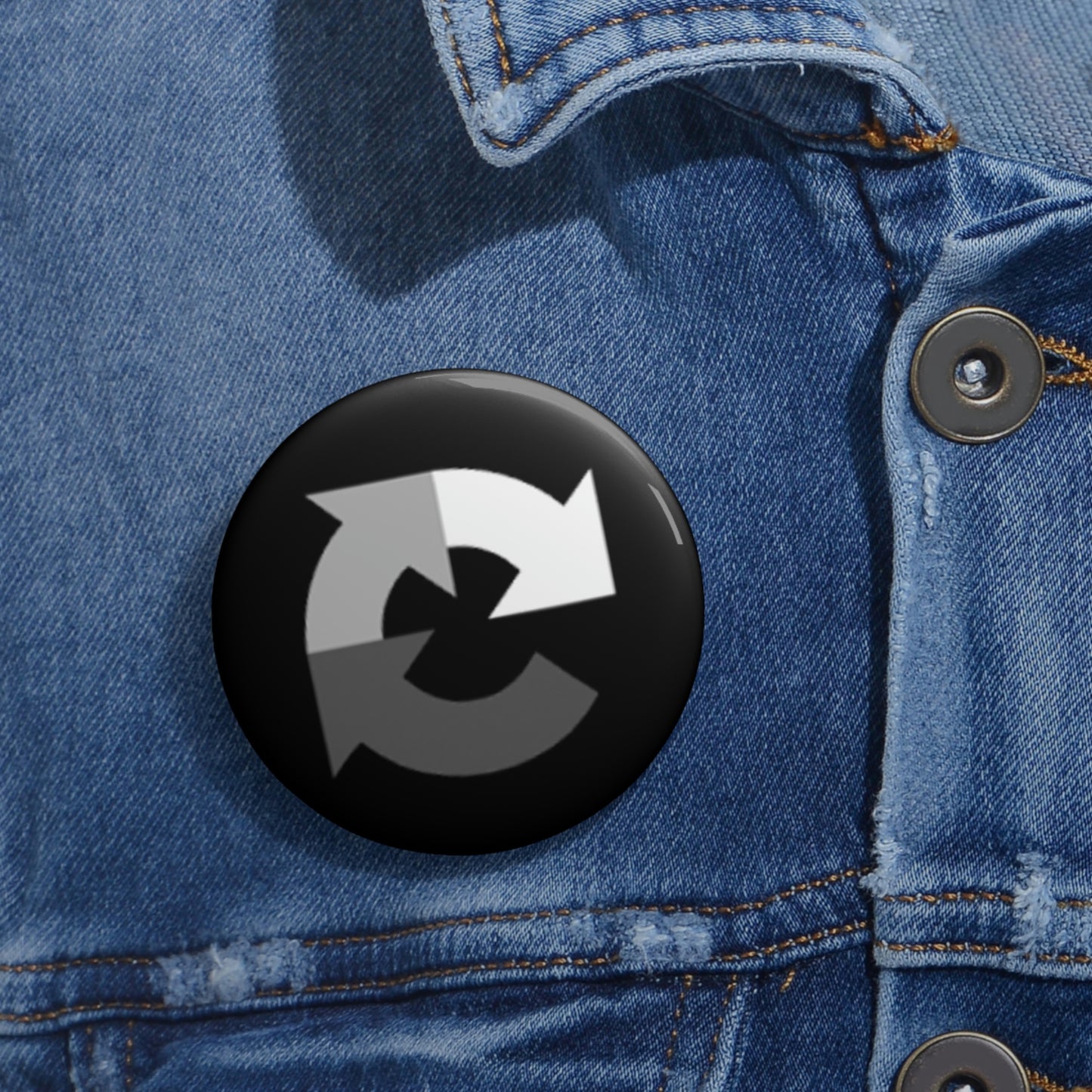 Black reCAPTCHA Pin Button