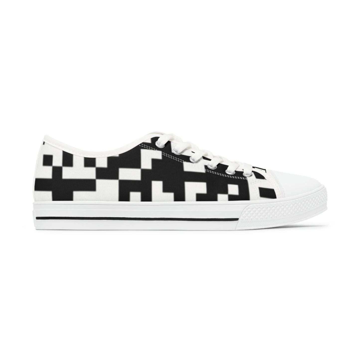 Women's QR Print Low Top Sneakers