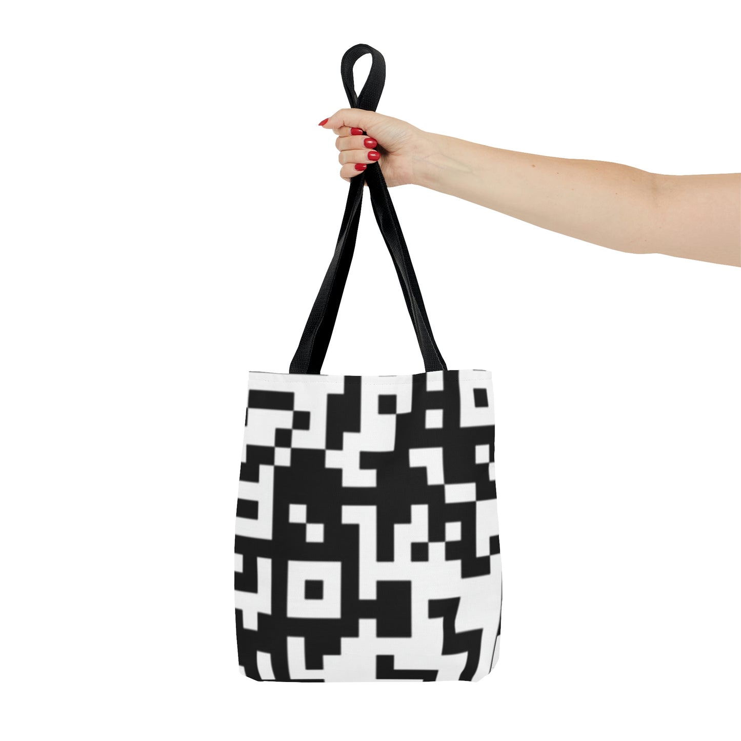 Towards QR Print Tote Bag