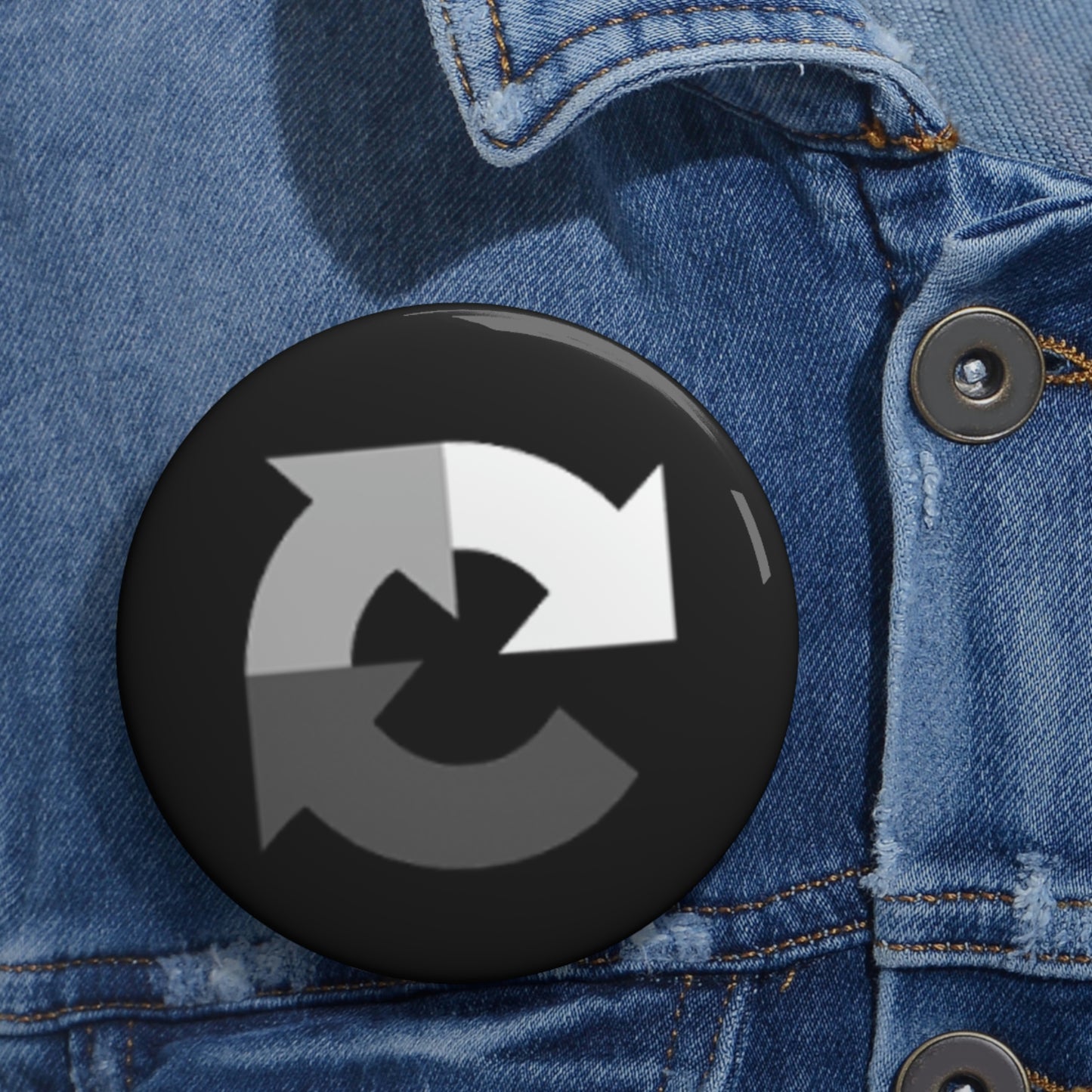 Black reCAPTCHA Pin Button