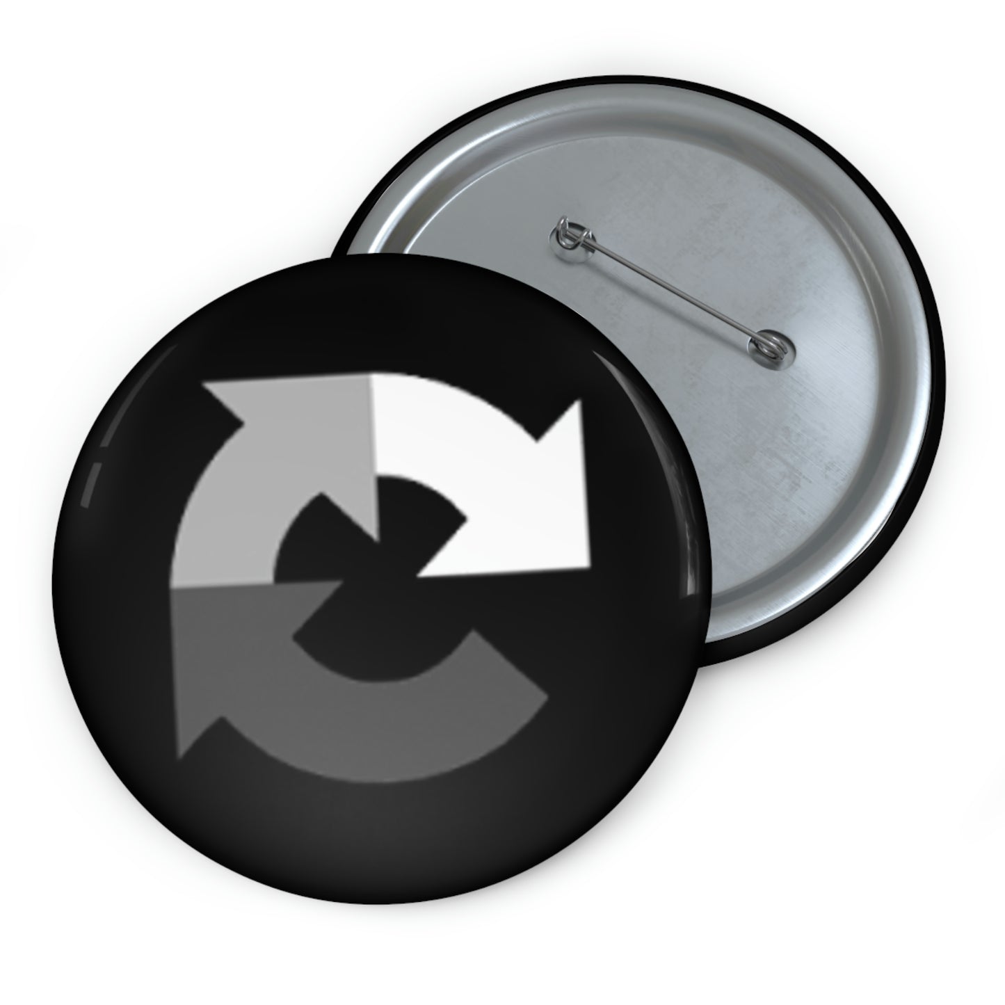 Black reCAPTCHA Pin Button