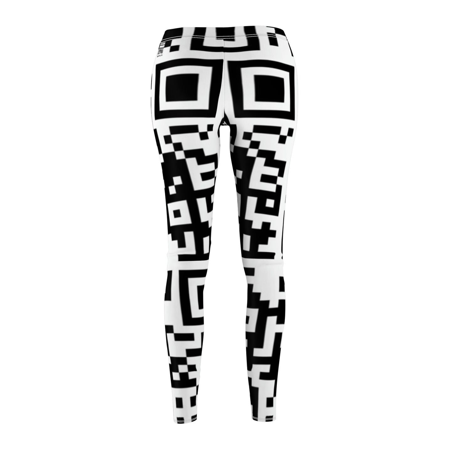 QR Print Yoga Pants