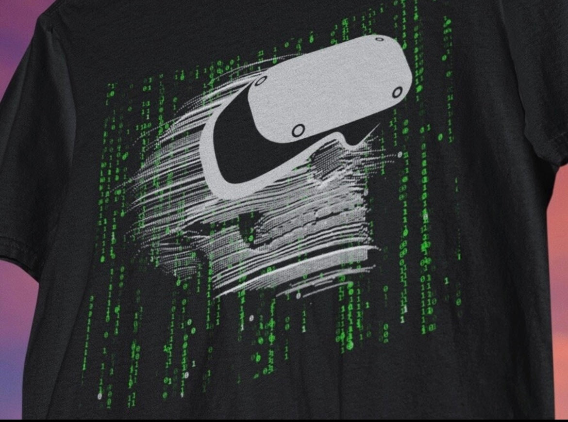 Cyber Death VR Matrix Skull T-Shirt