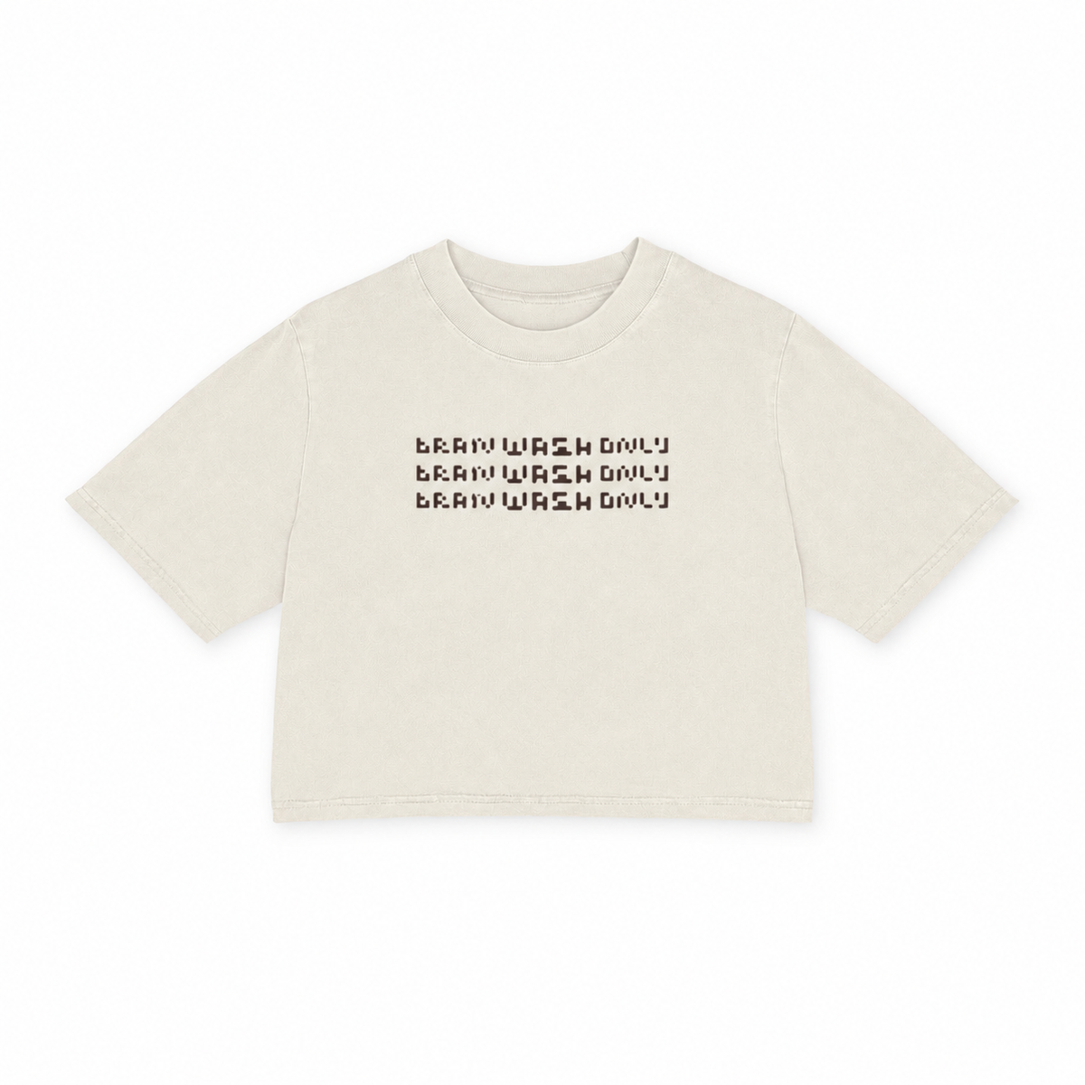 Heavy Faded Oversized Crop Top