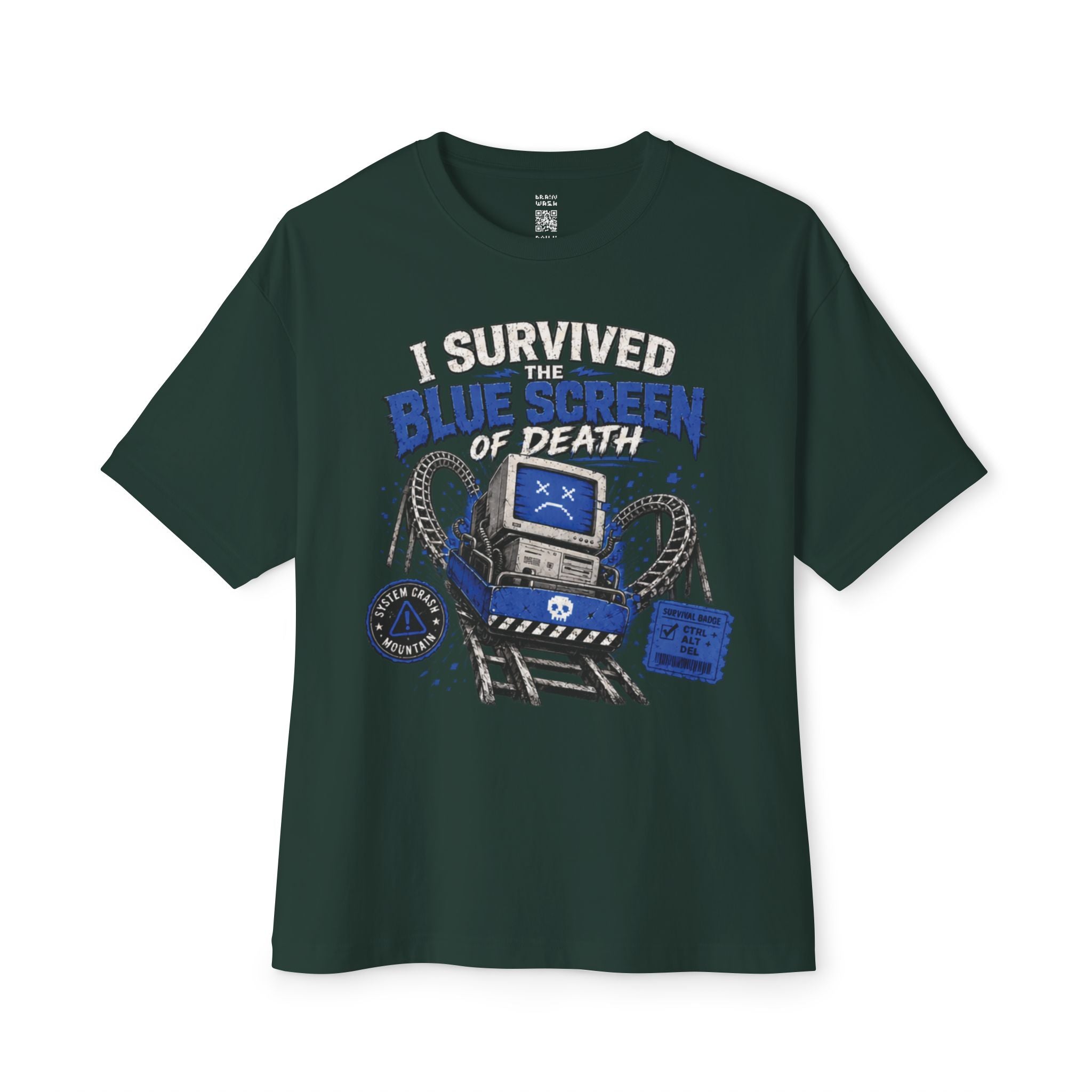 I Survived The Blue Screen Of Death Oversized Tee