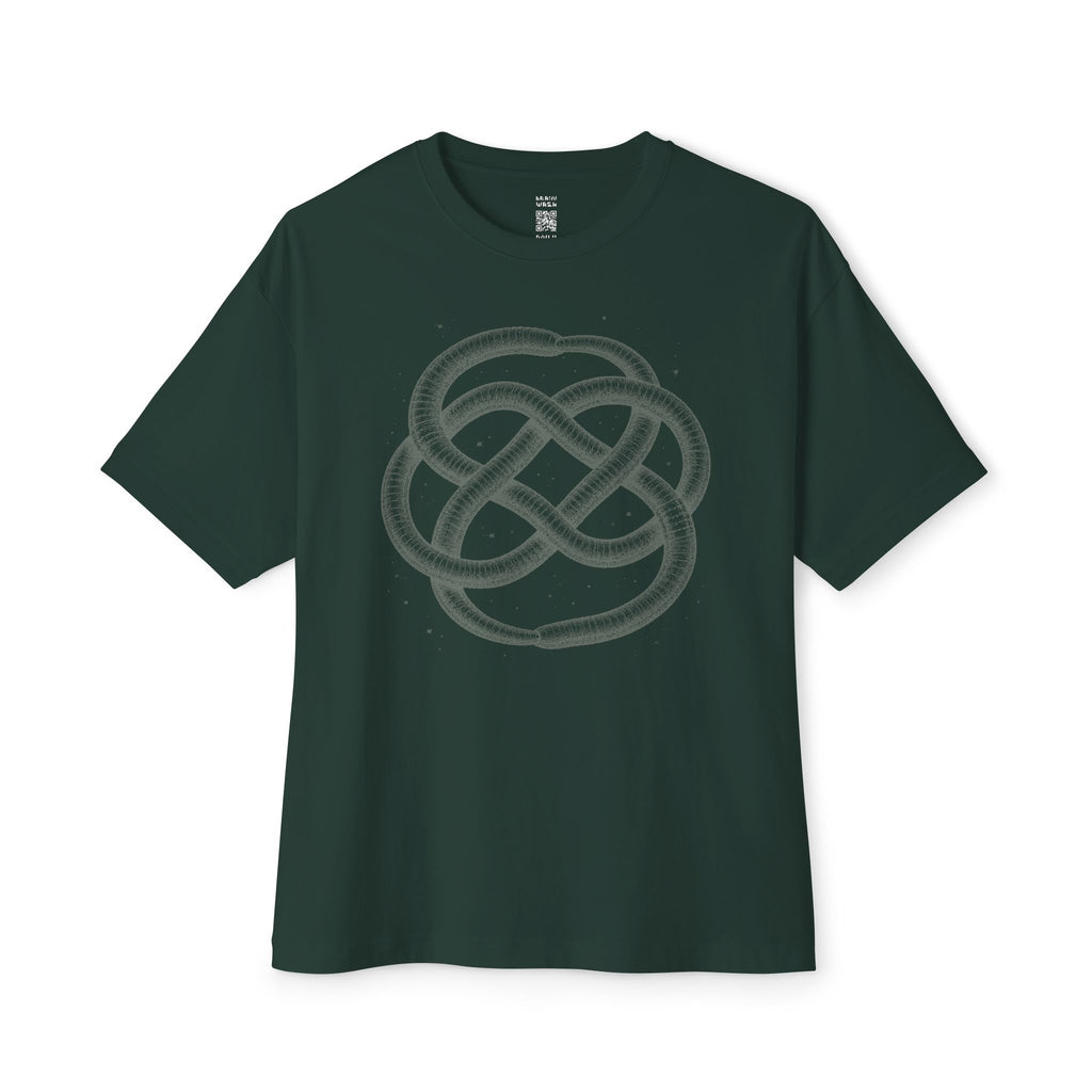 Ouroboros Earthworm Knot Oversized Tee
