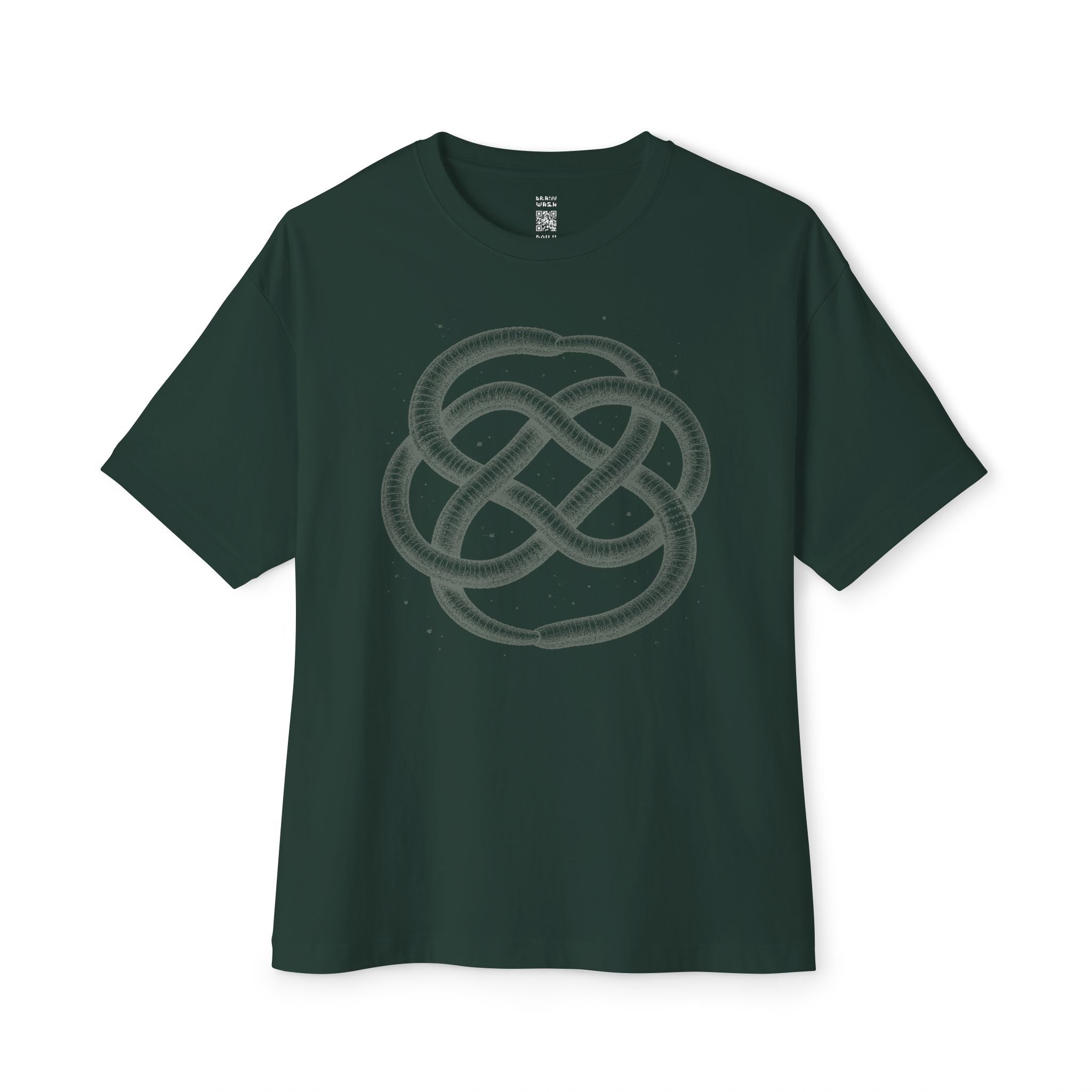 Ouroboros Earthworm Knot Oversized Tee