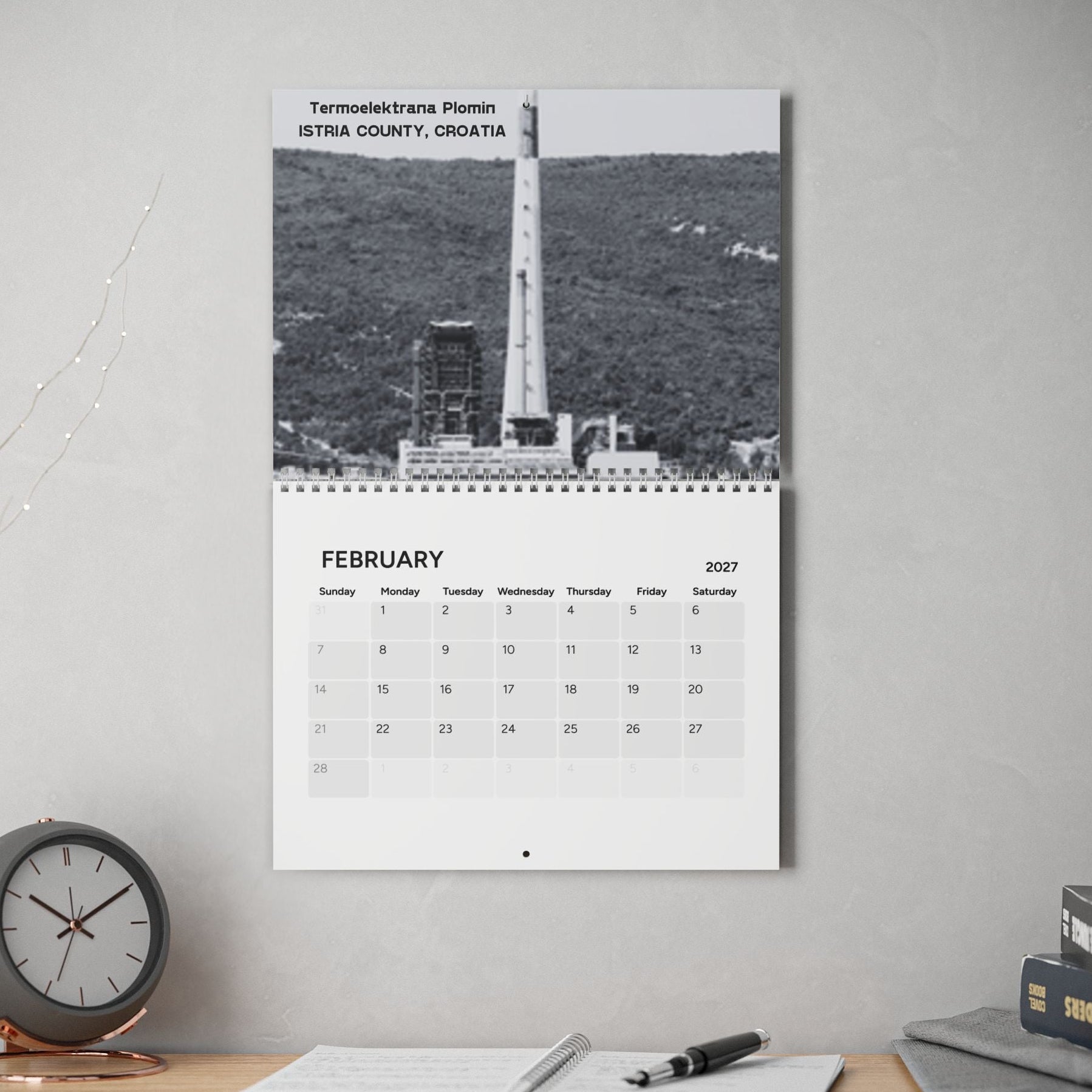 Coal Plants Of The World 2027 Wall Calendar