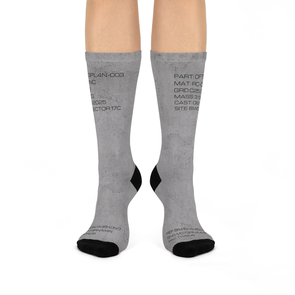 Slab #003 Brutalist Socks