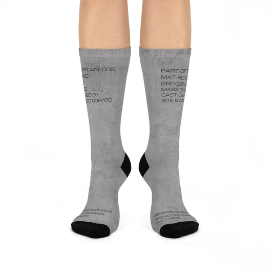 Slab #003 Brutalist Socks