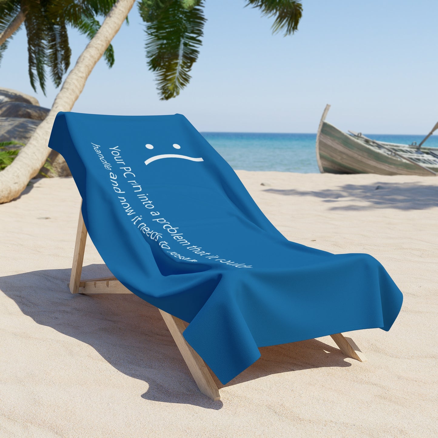 BSoD (Blue Screen of Death) Beach Towel I