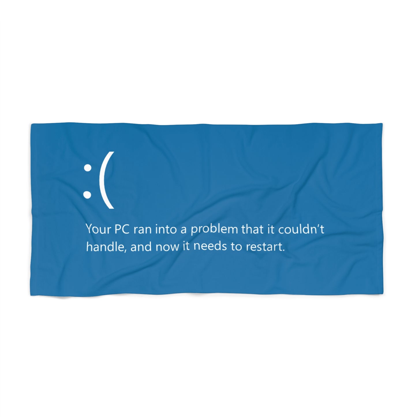 BSoD (Blue Screen of Death) Beach Towel I