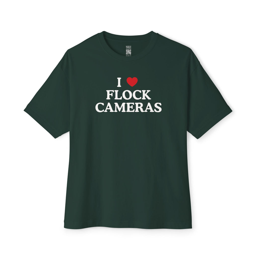 I Love Flock Cameras Oversized Tee