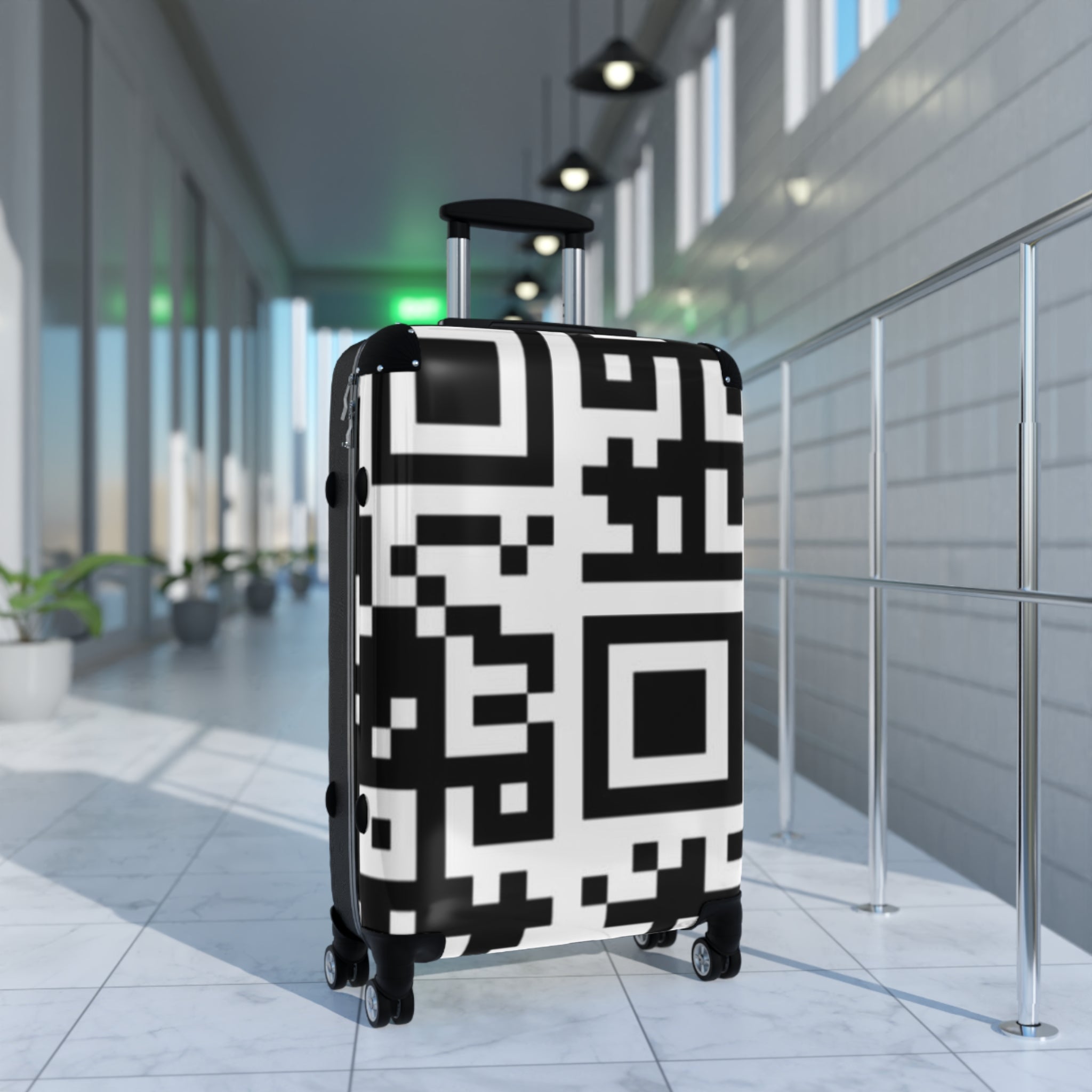 QR Print Suitcase
