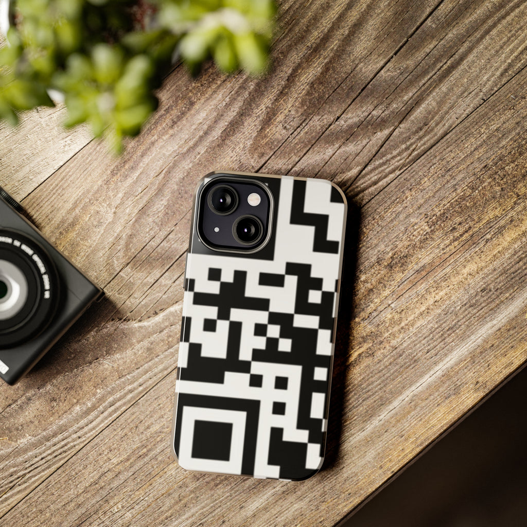 QR Print Tough Phone Case