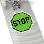 Green Stop Sign Sticker