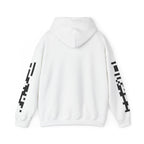 Brain Wash Only QR Sleeve White Hoodie