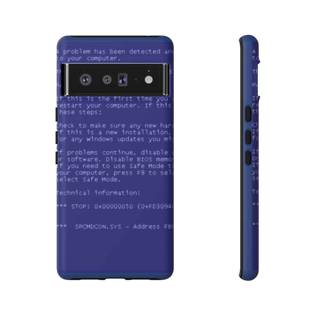 BSoD (Blue Screen of Death) Phone Case