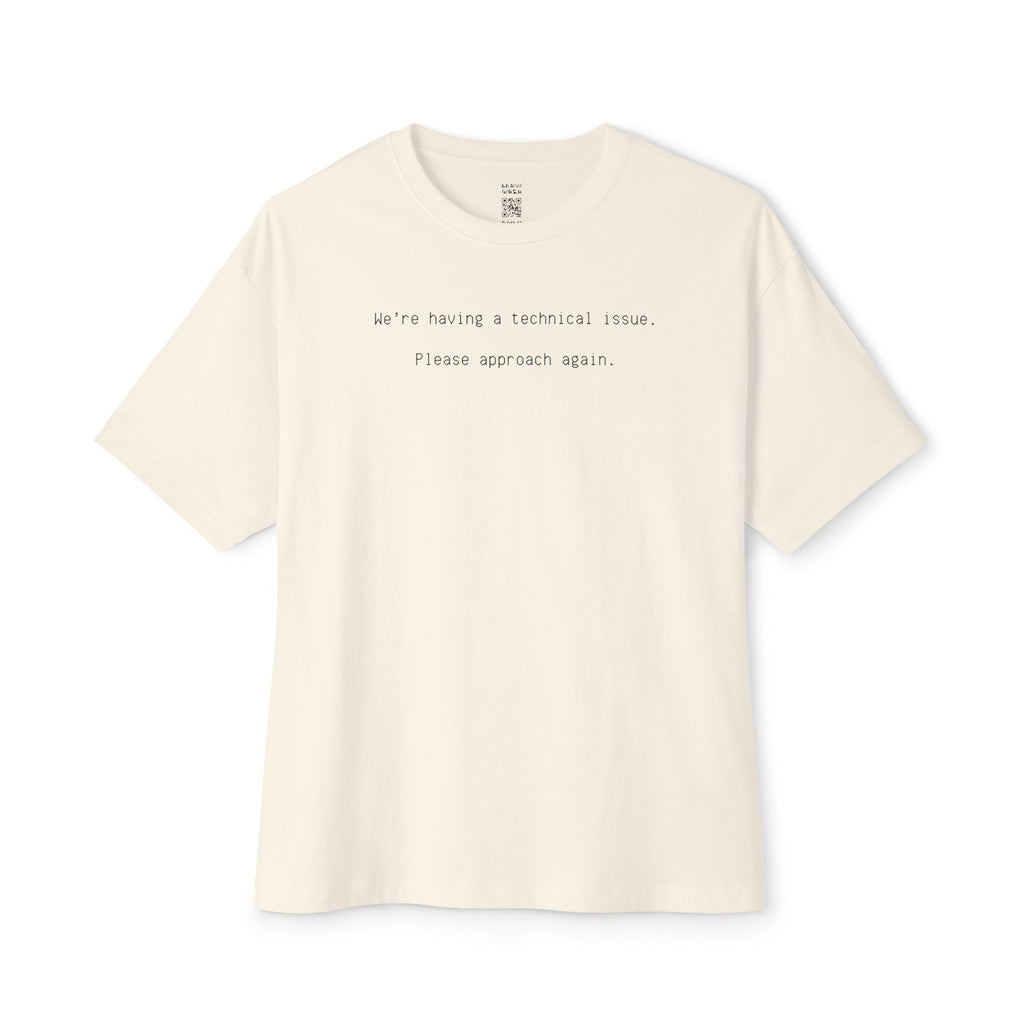 Please Approach Again Oversized Tee
