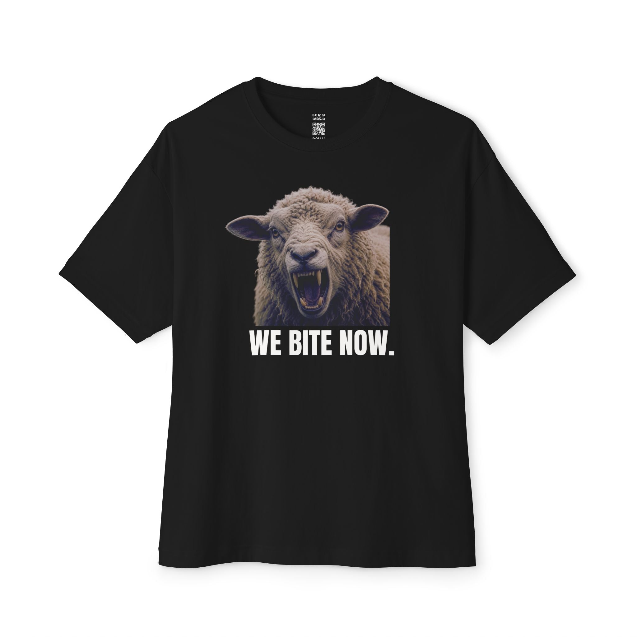 We Bite Now Sheep With Teeth Oversized Tee