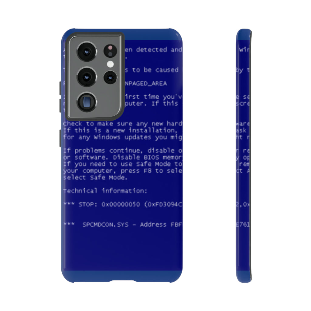 BSoD (Blue Screen of Death) Phone Case