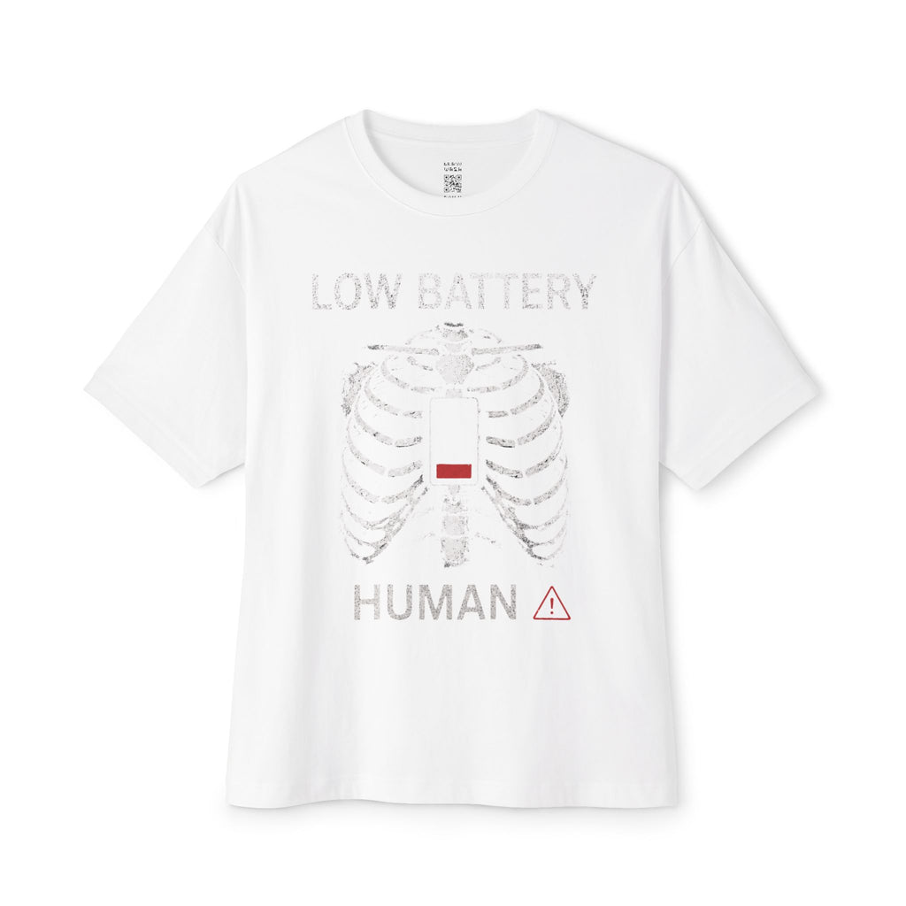 Low Battery Human Oversized Tee