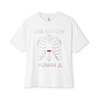 Low Battery Human Oversized Tee