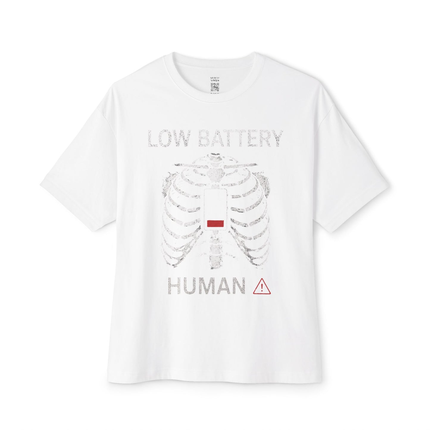 Low Battery Human Oversized Tee