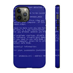 BSoD (Blue Screen of Death) Phone Case