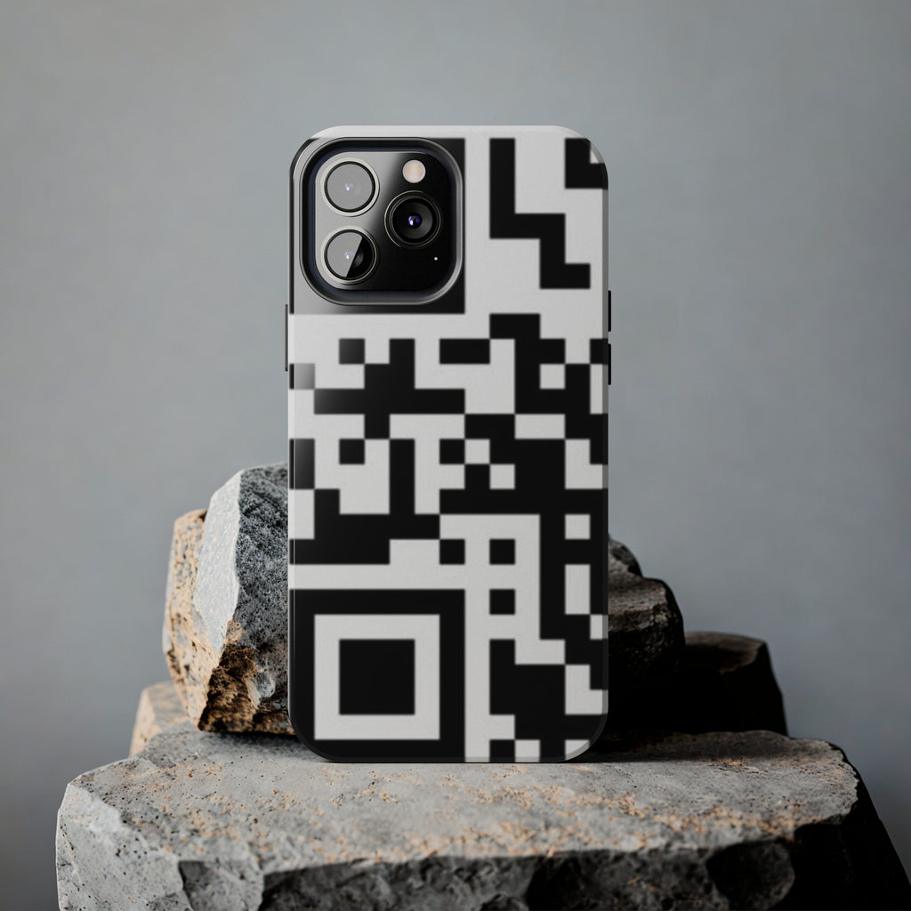 QR Print Tough Phone Case