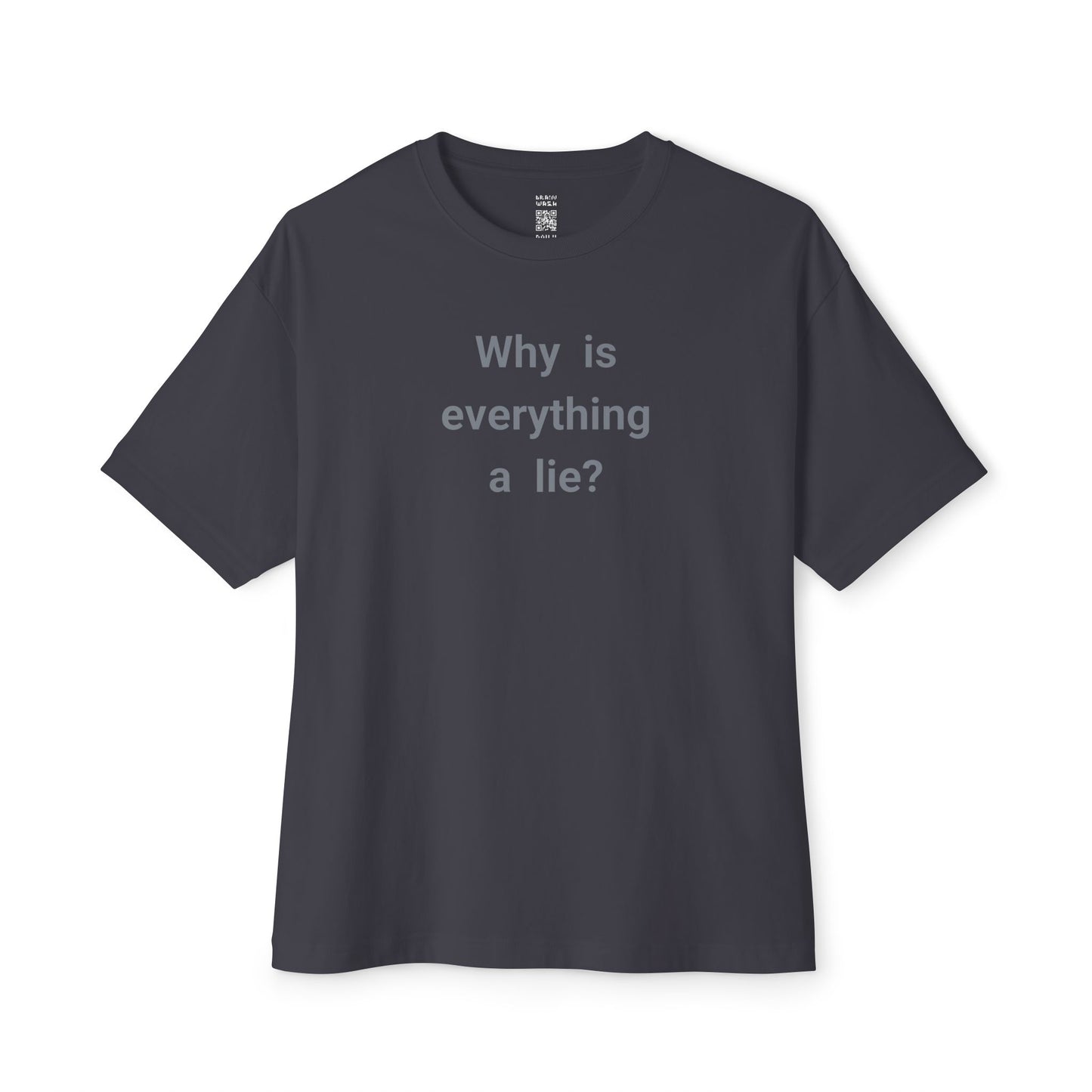 Why Is Everything A Lie Oversized Tee