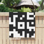 Large QR Print Pashmina / Beach Canga