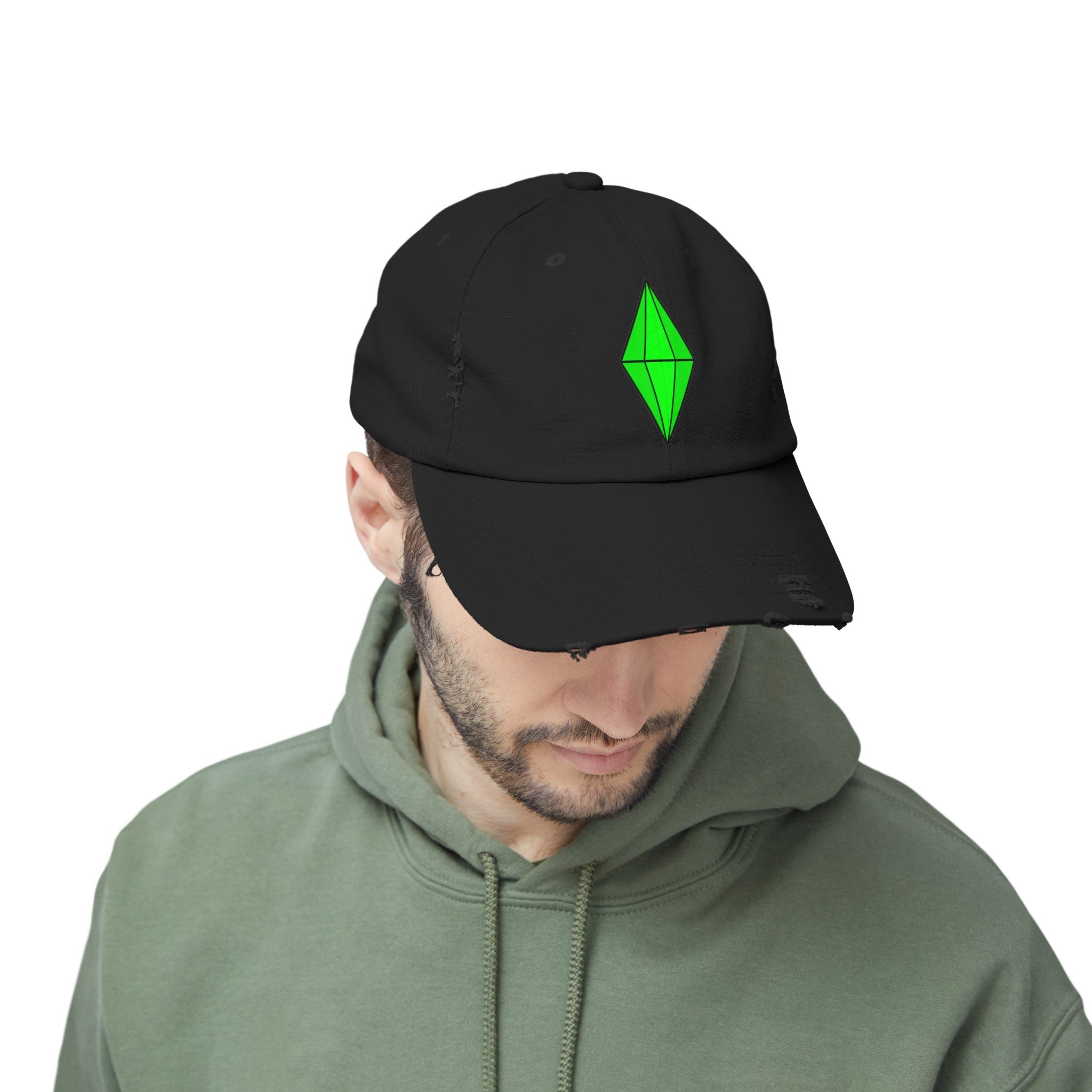 Distressed Plumbob Dad Hat