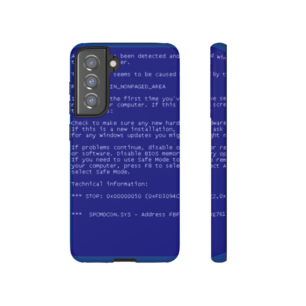 BSoD (Blue Screen of Death) Phone Case