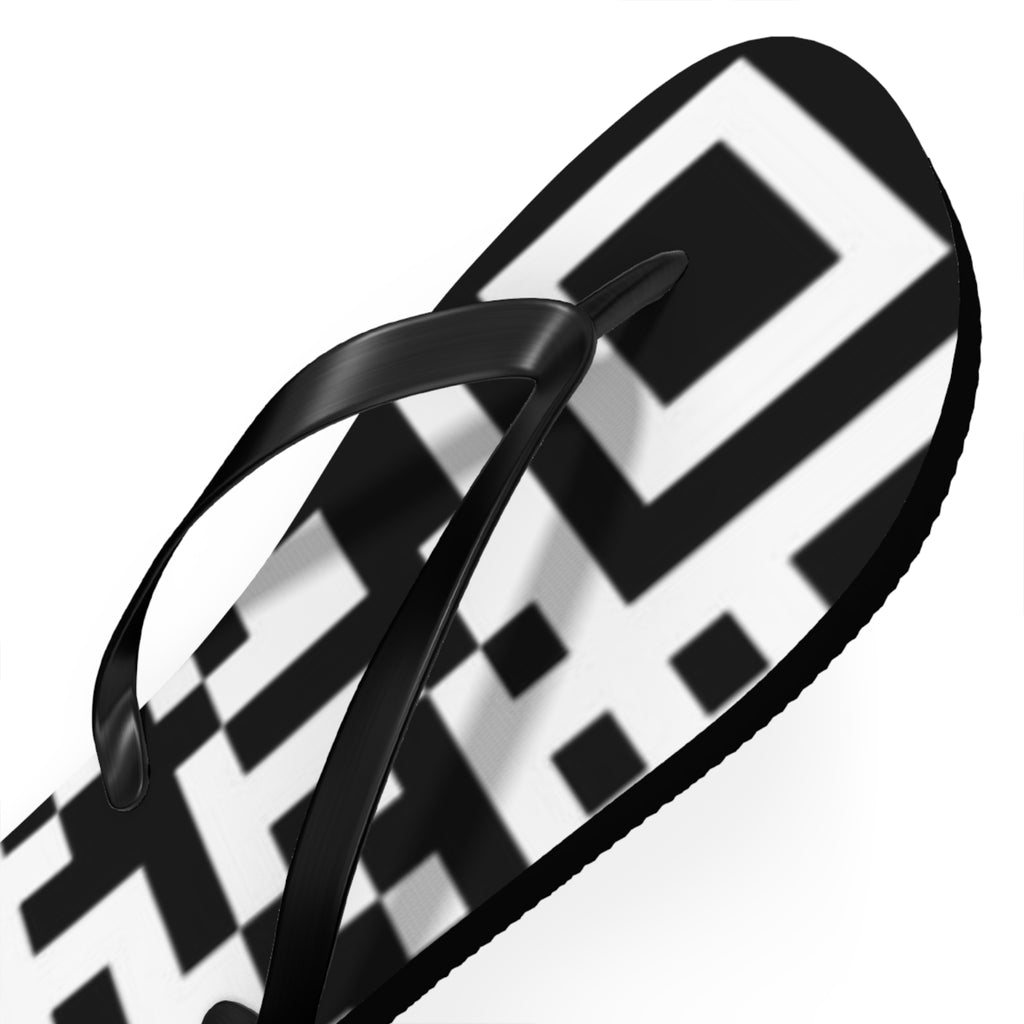 QR Print Flip Flops