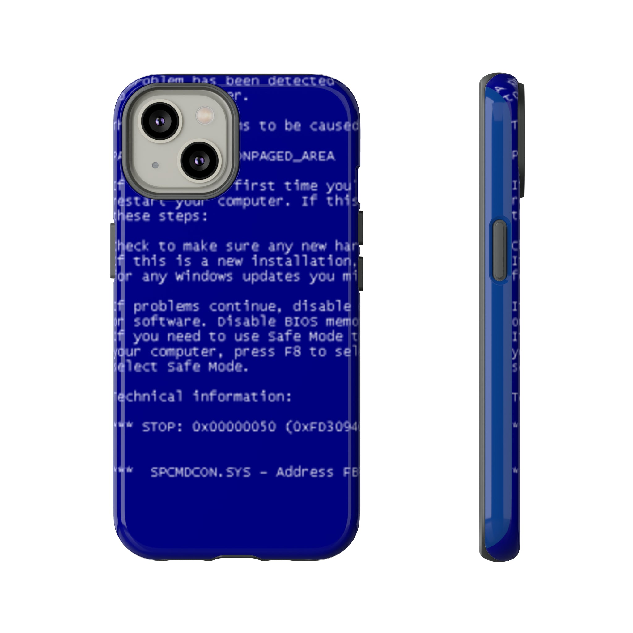 BSoD (Blue Screen of Death) Phone Case