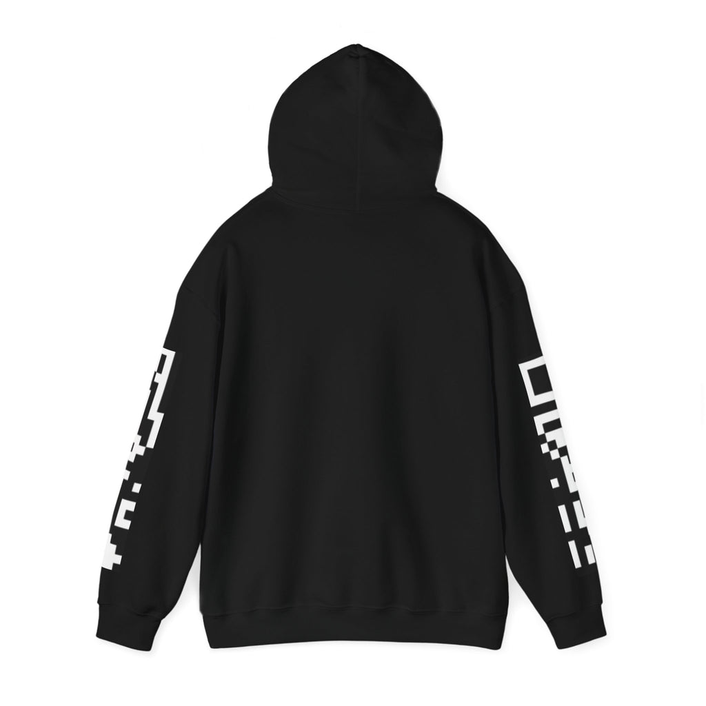 Brain Wash Only QR Sleeve Black Hoodie
