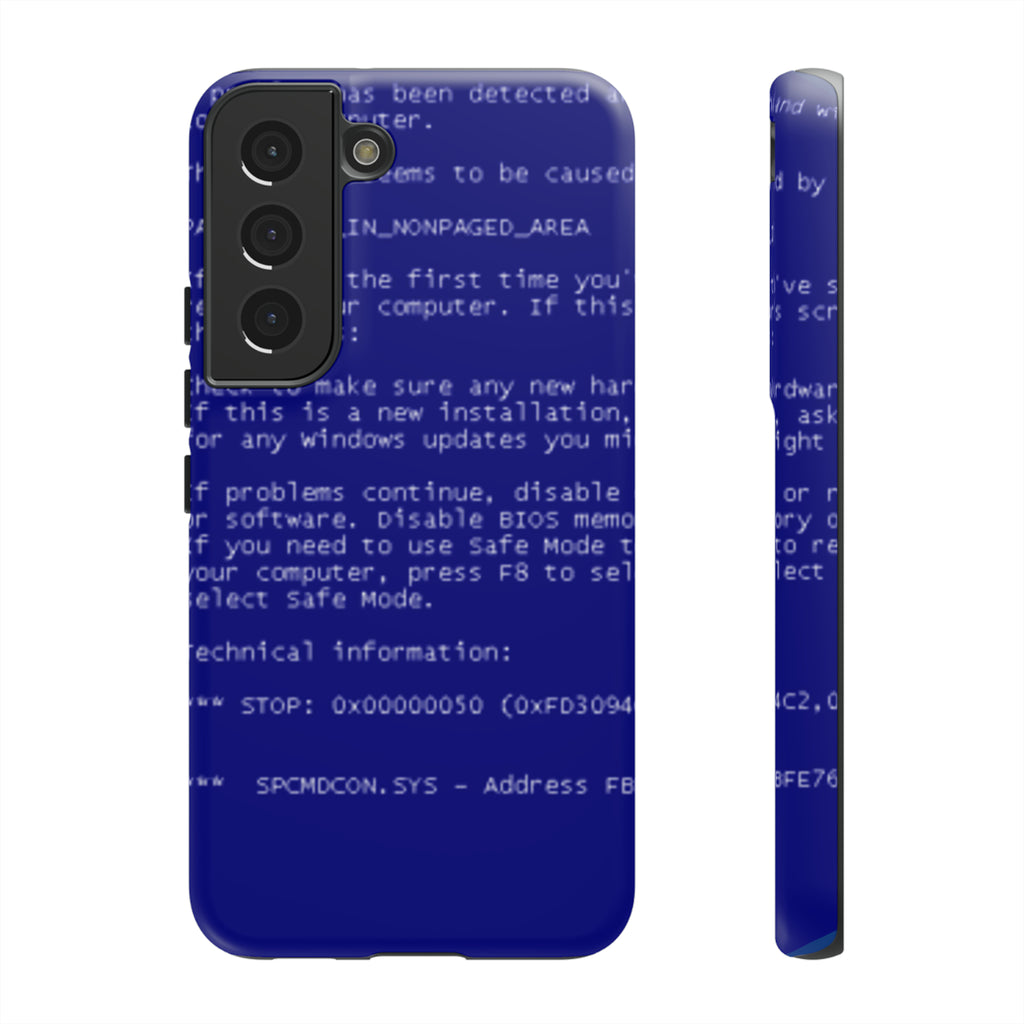 BSoD (Blue Screen of Death) Phone Case