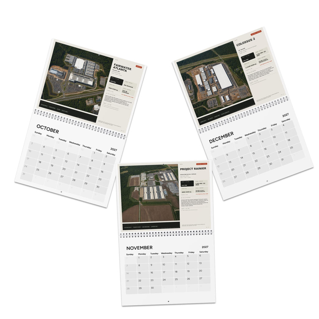 AI Data Centers 2027 Wall Calendar