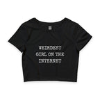 Weirdest Girl On The Internet Crop Top Baby Tee