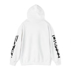 Brain Wash Only QR Sleeve White Hoodie