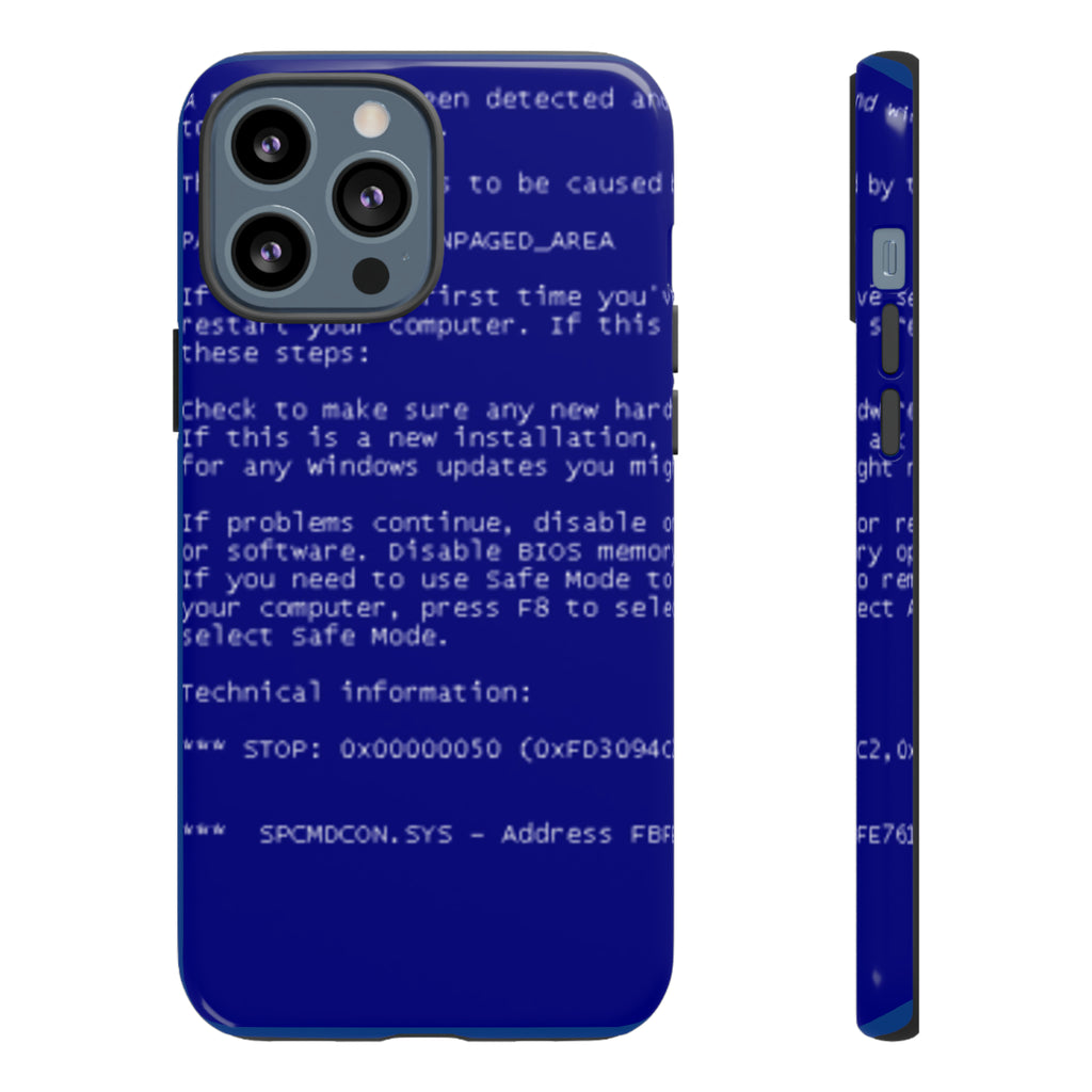 BSoD (Blue Screen of Death) Phone Case