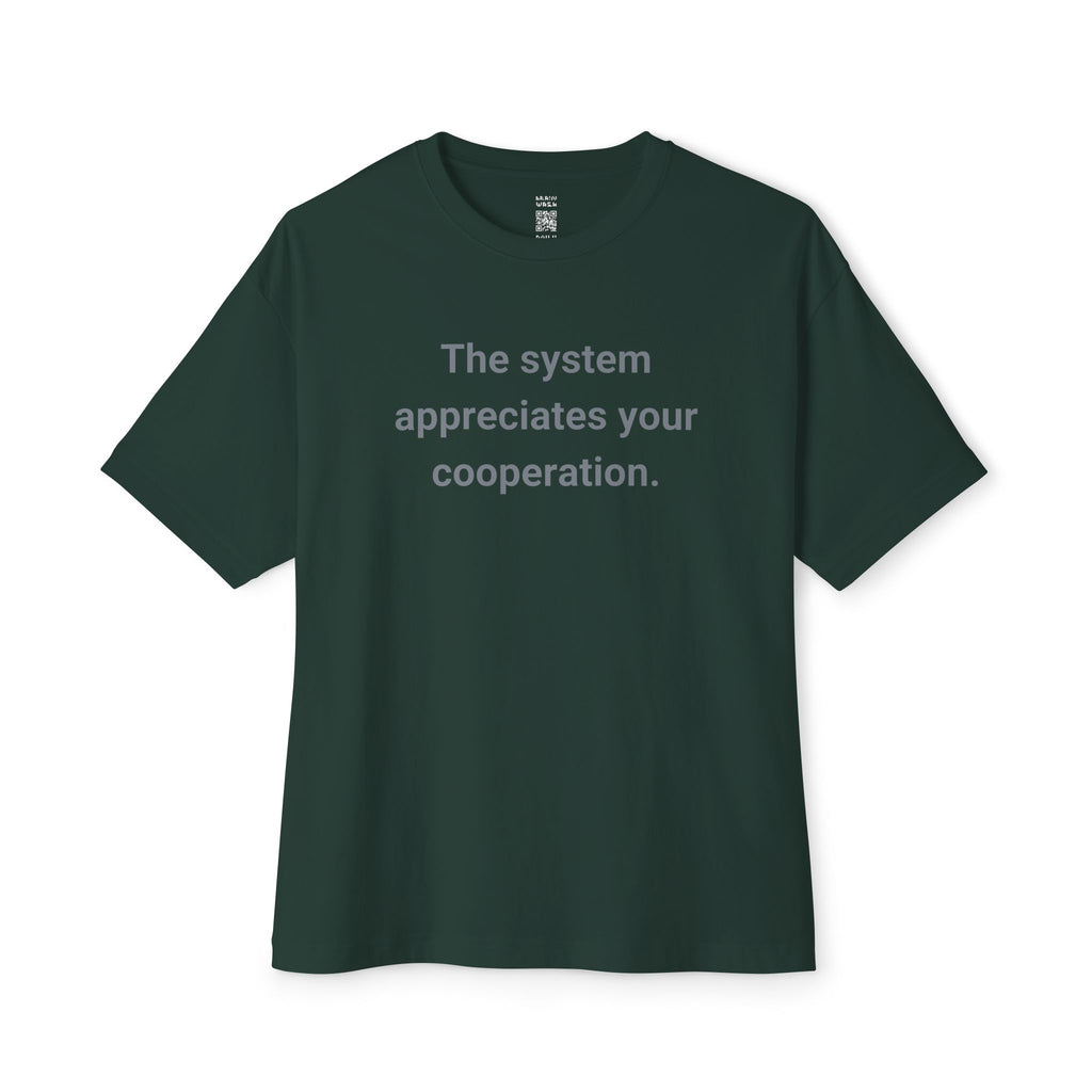 Appreciate Your Cooperation Oversized Tee