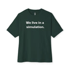 We Live In A Simulation Oversized Tee
