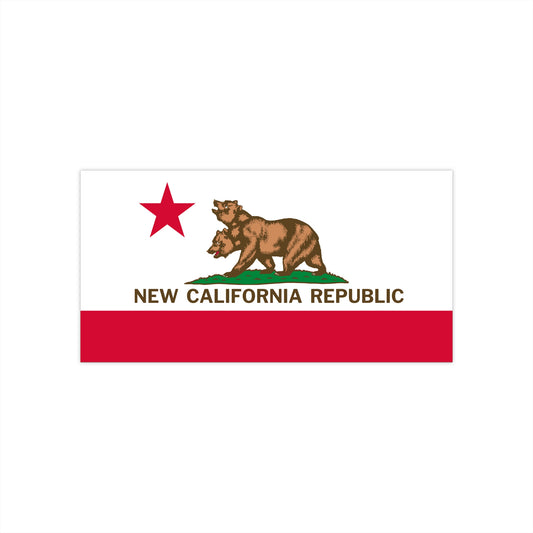 NCR (New California Republic) Flag Bumper Sticker